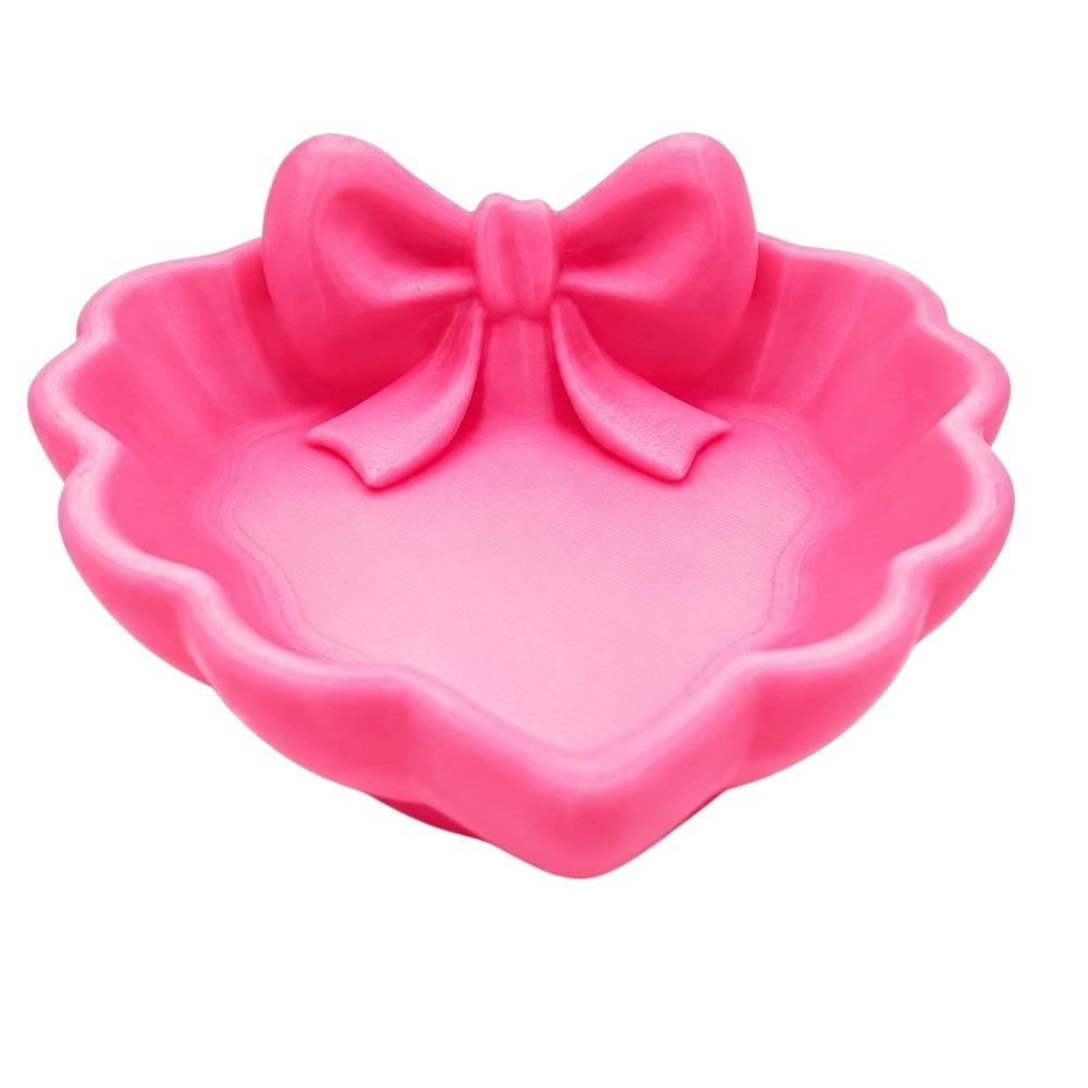 3D Printed Bow Jewelry Tray Bowknot Trinket Dish Ring Holder Dresser Vanity Desk