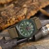 Simple fashion woven canvas with men's watches retro tooling sports outdoor luminous quartz Joker casual watch