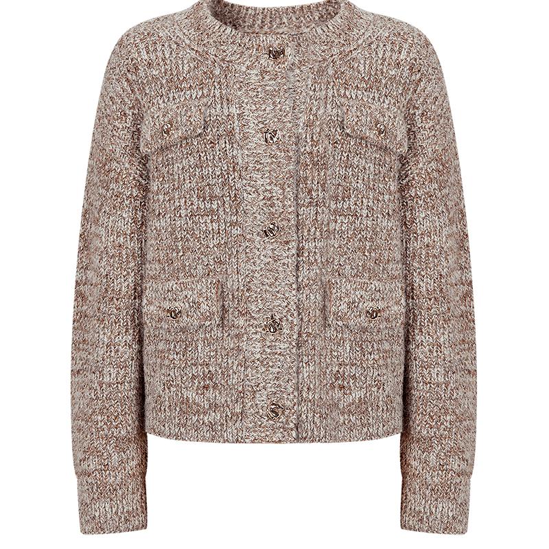 

JUZUI ANNACO Women s Elegant Sequined Knit Cardigan L