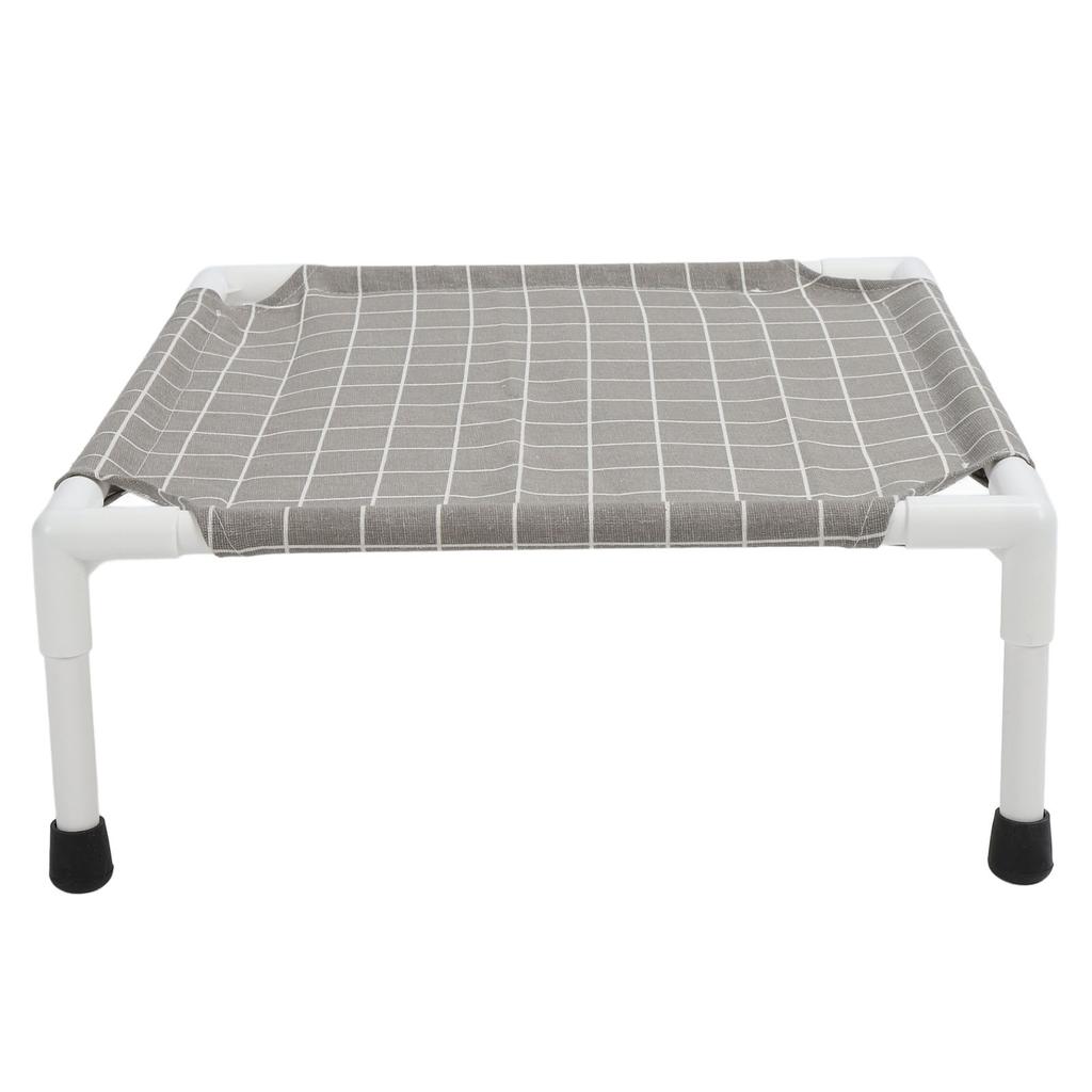 Elevated Dog Bed Sturdy Cooling Raised Dog Bed Detachable Washable Portable Pet Cot for All Seasons Square Pattern