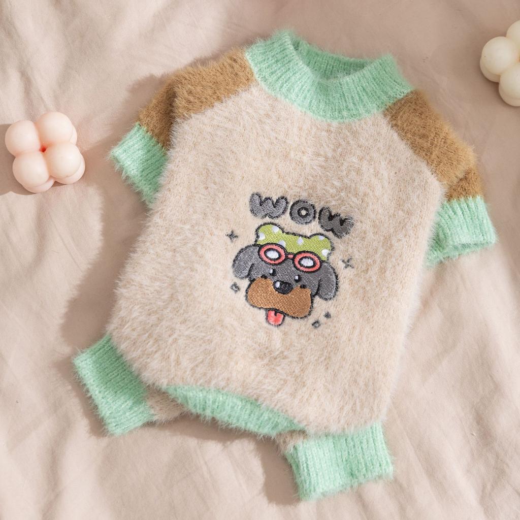 Pet clothes autumn and winter plush four-legged sweater cat German cat hairless cat cat clothes