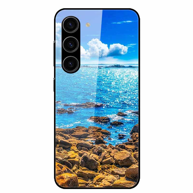 

For Samsung Galaxy S25 Plus Case Tempered Glass Hard Phone Cover for Samsung S25 Ultra 5G Back Cases for GalaxyS25 S 25 S25Plus Galaxy S25 Plus