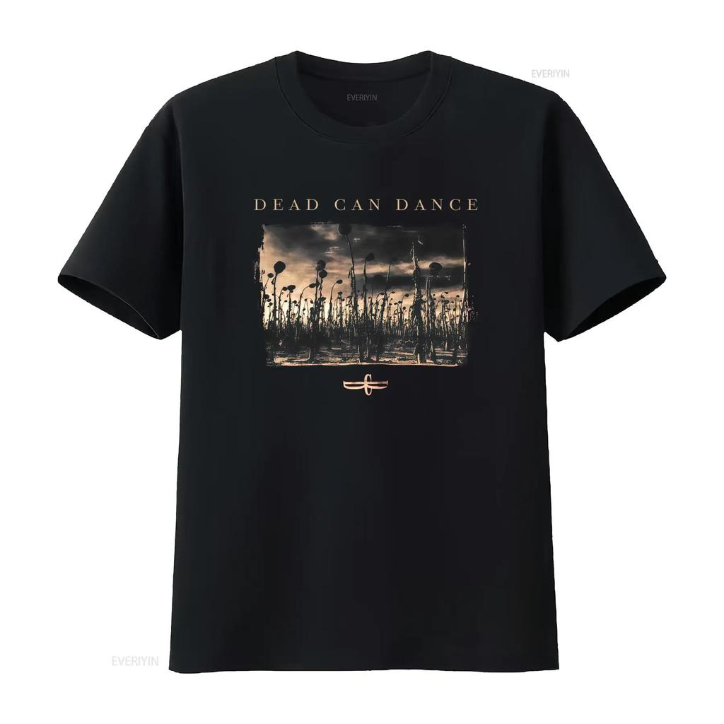Dead Can Dance Anastasis Copertina Album Stampa Cotone Maglietta Nera S 5XL vintage Lavata Morbida streetwear uomo Leggermente Elastica