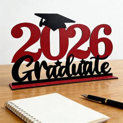 Wooden Graduation Party Signboard, Tabletop Decoration, Gift, Graduation Photo Prop