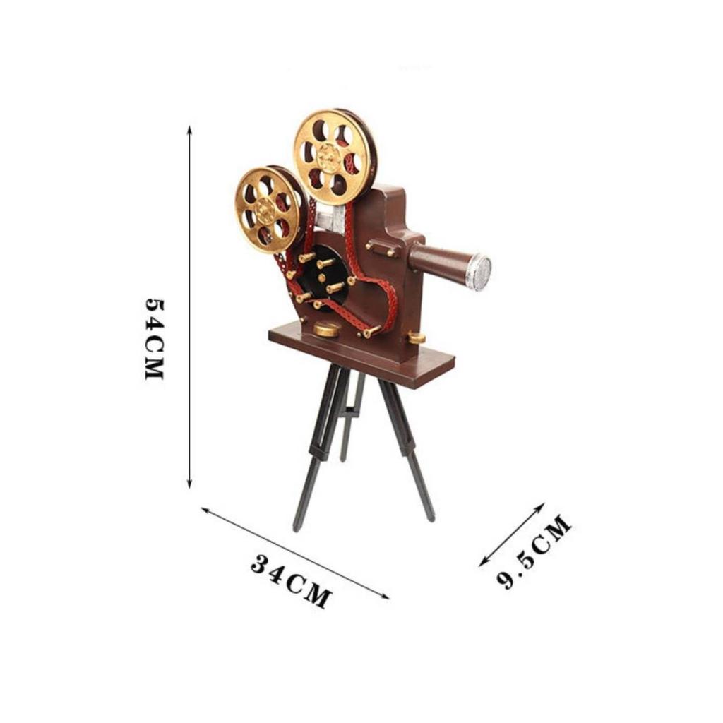 Cinema Machine Ornament with Tripod Stand Decorative Vintage