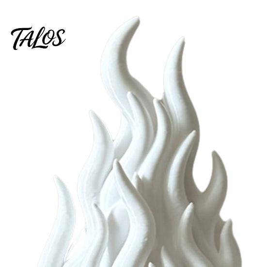 Heimdekoration Skulptur 3D-gedruckter Flammakerzenhalter Schirm, Gotische Ambient-Figur, Hohl-Künstlerische Schreibtischlicht-Abdeckung Teelicht für Esszimmer
