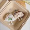 PP Cotton Food Dumpling Plush Keychain Mini Stuffed Dumpling Doll  Decoration Accessories