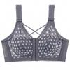 Women Front Closure Thin Cup Bra For Wedding Bride Plus Size Support Large Bust