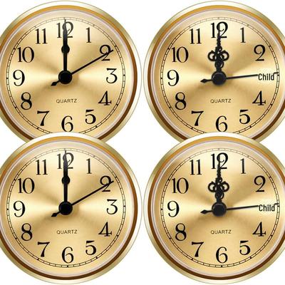 90mm Quartz Roman Numeral Crystal Clock Decorative Craft