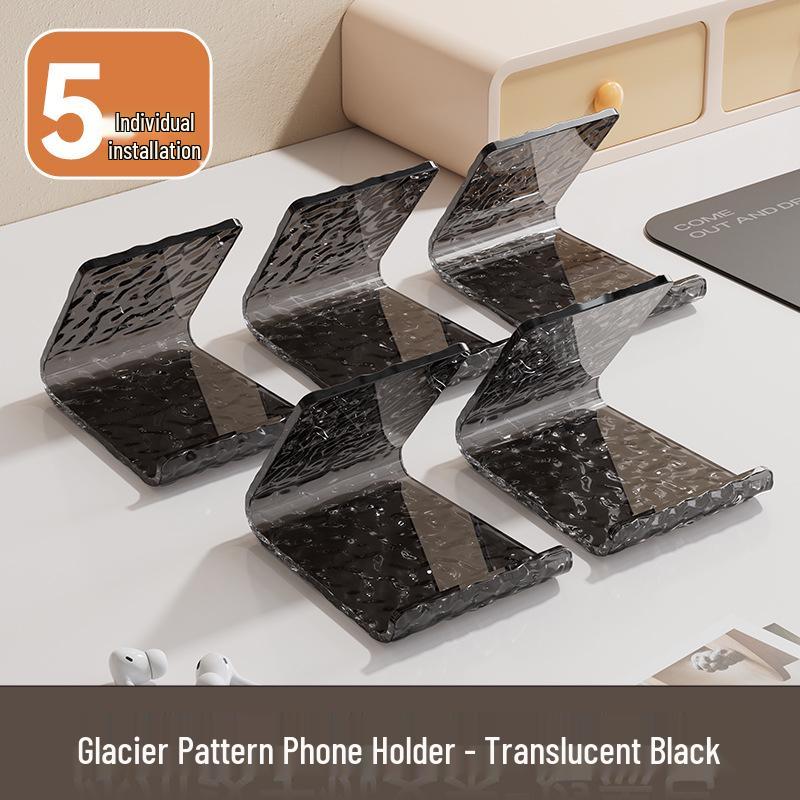 Glacier Pattern Phone & Tablet Holder: Desktop Ornament & Portable TV Stand