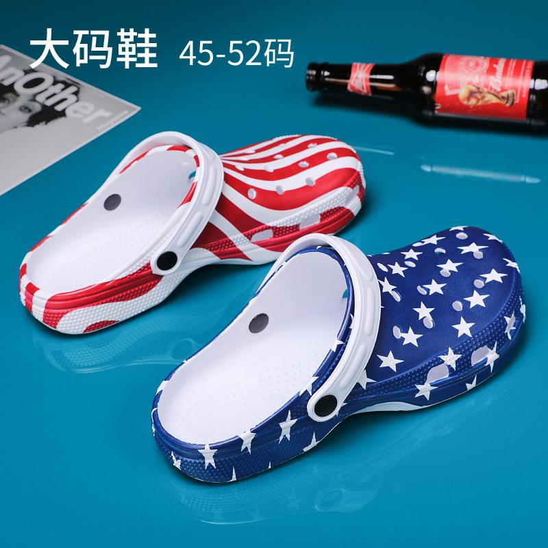 

Очень большой размер мужские сандалии сумка голова отверстие обувь для вождения крутые тапочки для ходьбы по воде нескользящие пляжные туфли 52