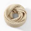 New Autumn Winter Knitted Warm Neckerchief For Women Solid Hollow-Out Scarf Soft Outdoor Warmer Neck Collar Pullover Scarves