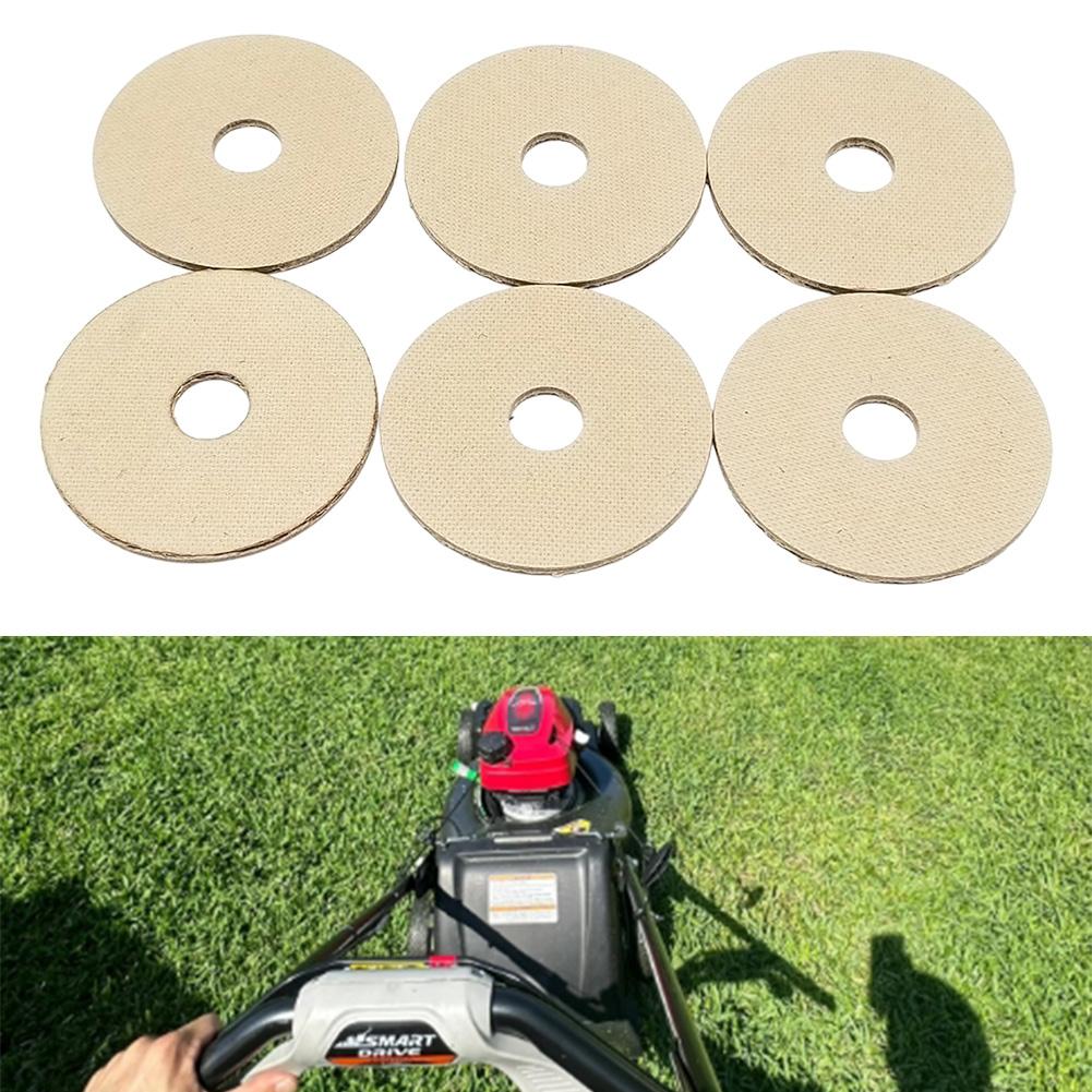 Six fiber blade gaskets replacement for lawn mower parts compatible with models 421200 For 285955 285959 285960