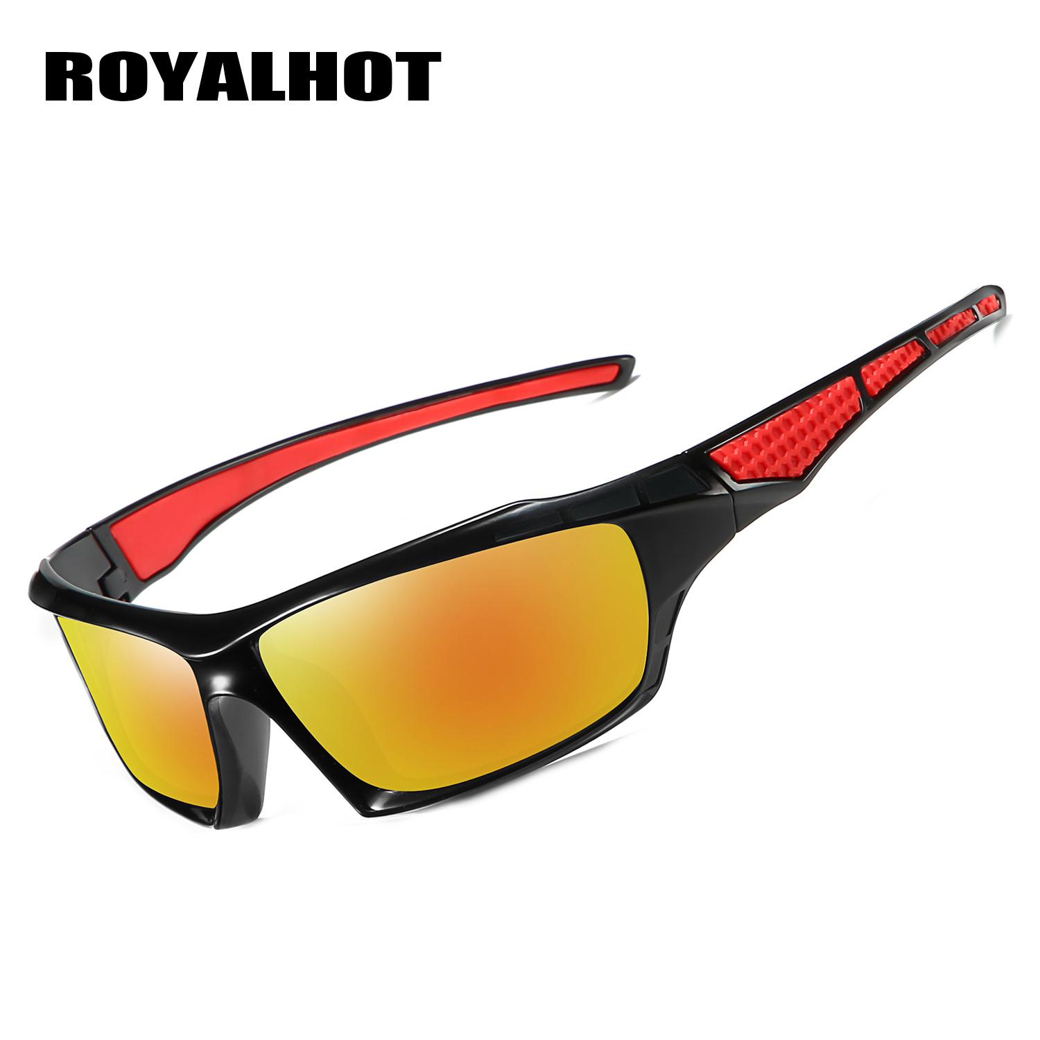 RoyalHot унисекс поляризационные новые спортивные солнцезащитные очки в стиле ретро — фото 21