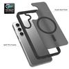 For Samsung Galaxy S25/S24 Magnetic Case TPU Frame Acrylic Back Phone Cover Skin Touch
