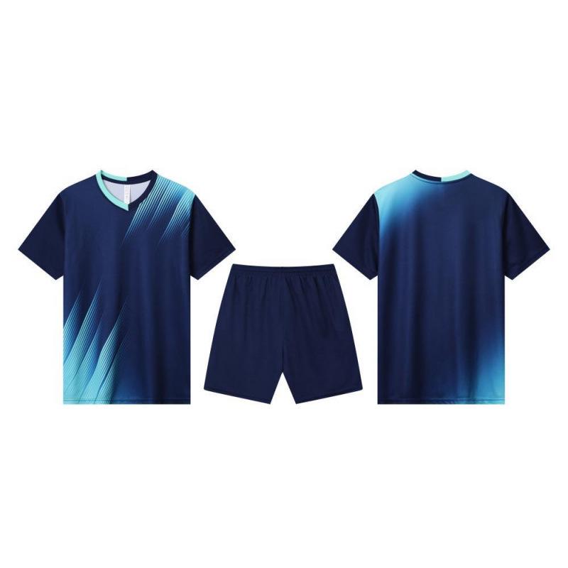 

Quick-Dry Ice Silk Sports Training Set - Short-Sleeved Top & Shorts for Running, Competition, and Campus Sports S