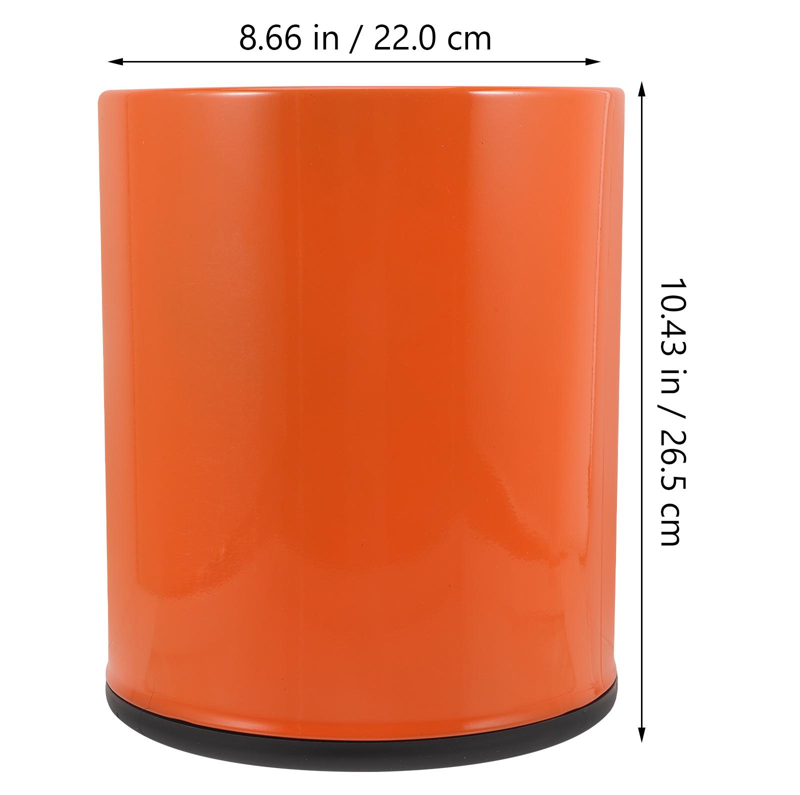 

European Style Plastic Waste Bin Large Capacity For Kitchen Bathroom Bedroom Office Home Multi-Function Garbage Container оранжевый