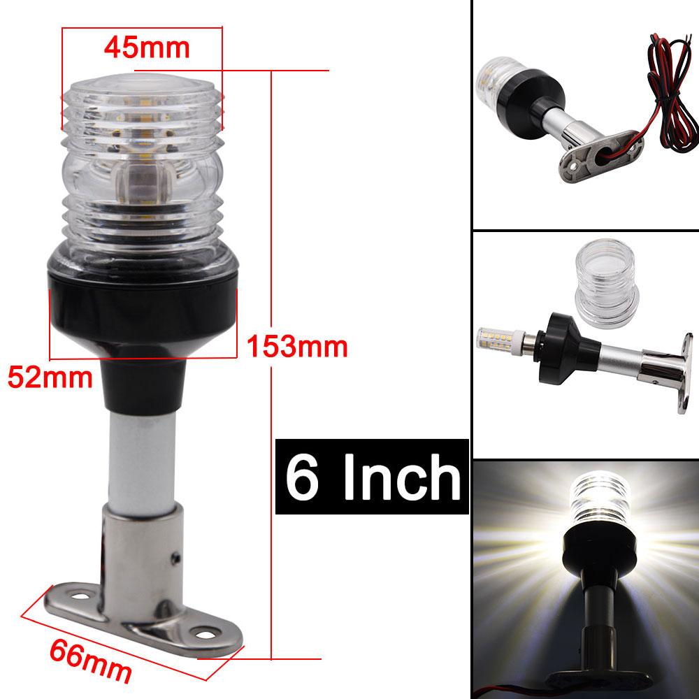 NEW Fold Down 360 Degree LED Boat Navigation Light for Yacht Marine Anchor Light 12~24 V Sailing Signal Light Boat Accessories