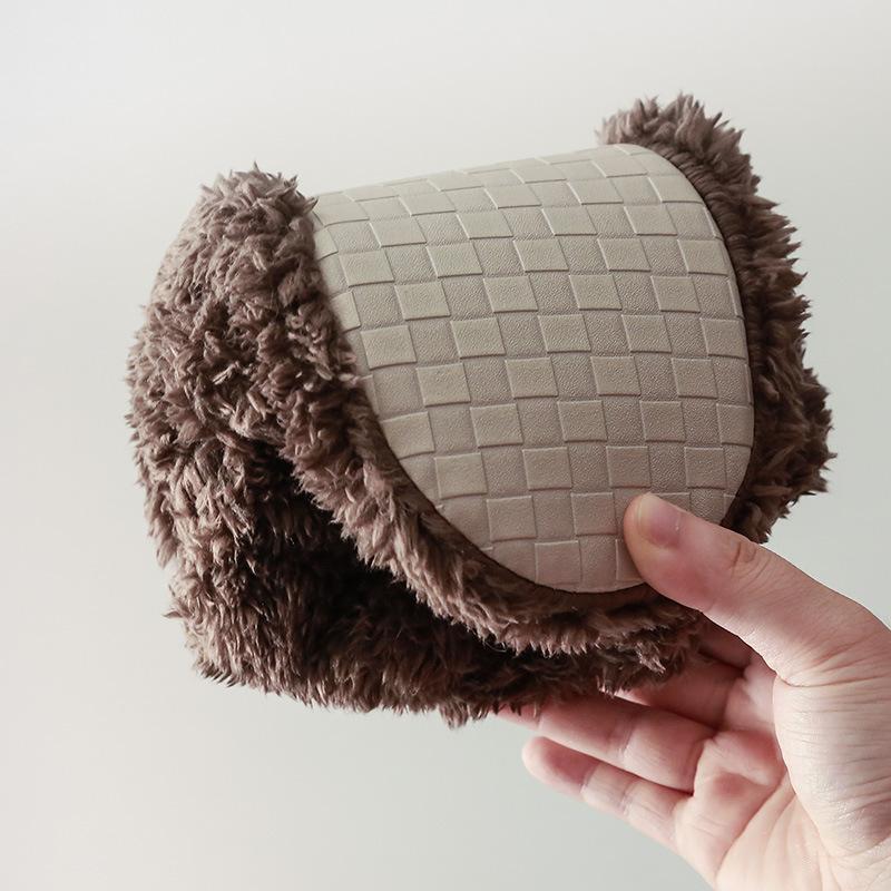 Fashion Warm Faux Fur Slippers Women Men Winter Shoes Indoor Home Soft Plush Footwear Solid Color Girls Boys House Floor Fluffy Boots