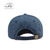 New washed denim letter embroidered baseball cap soft top men's and women's rolls summer sunscreen sunshade cap