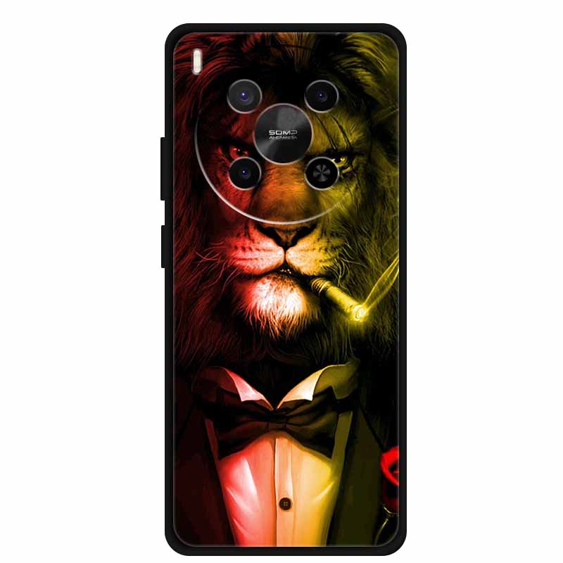 For ZTE Blade V70 Max Case NubiaV 70 Max Wolf Lion Cartoon Silicone TPU Phone Cover For Nubia V70 Max Soft Protective Funda Para