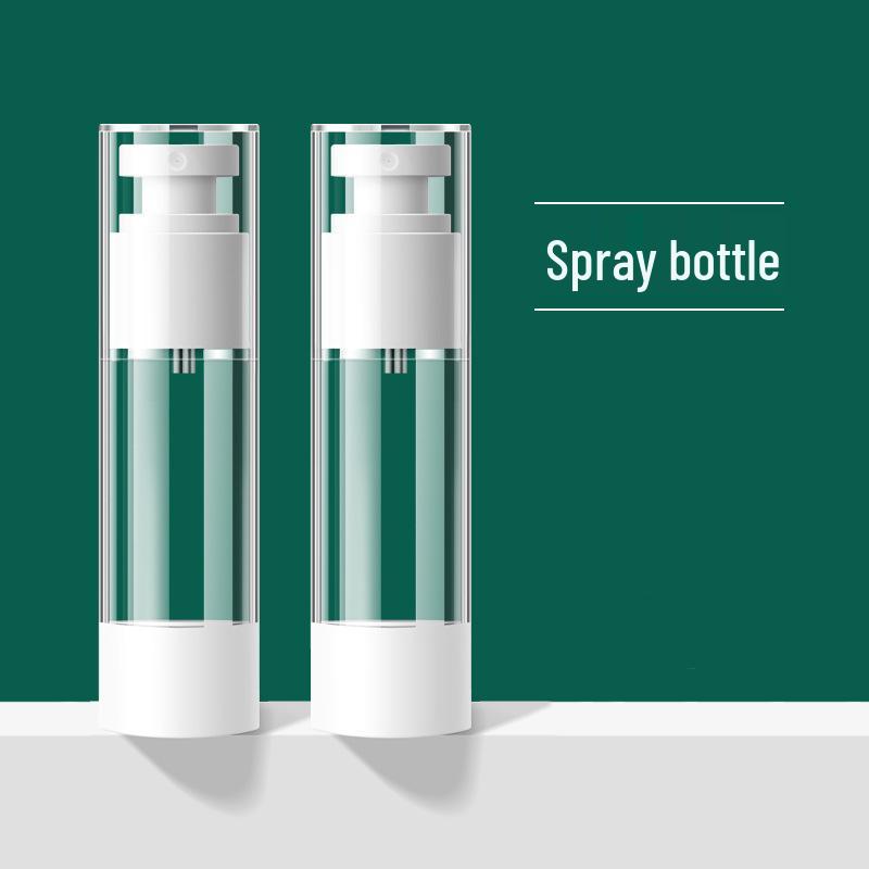Portable Transparent Travel Spray Bottle for Lotions and Cosmetics