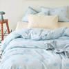 Small fresh ins skin-friendly and comfortable cotton pure cotton twill four-piece set, printing single quilt set, student dormitory three-piece set