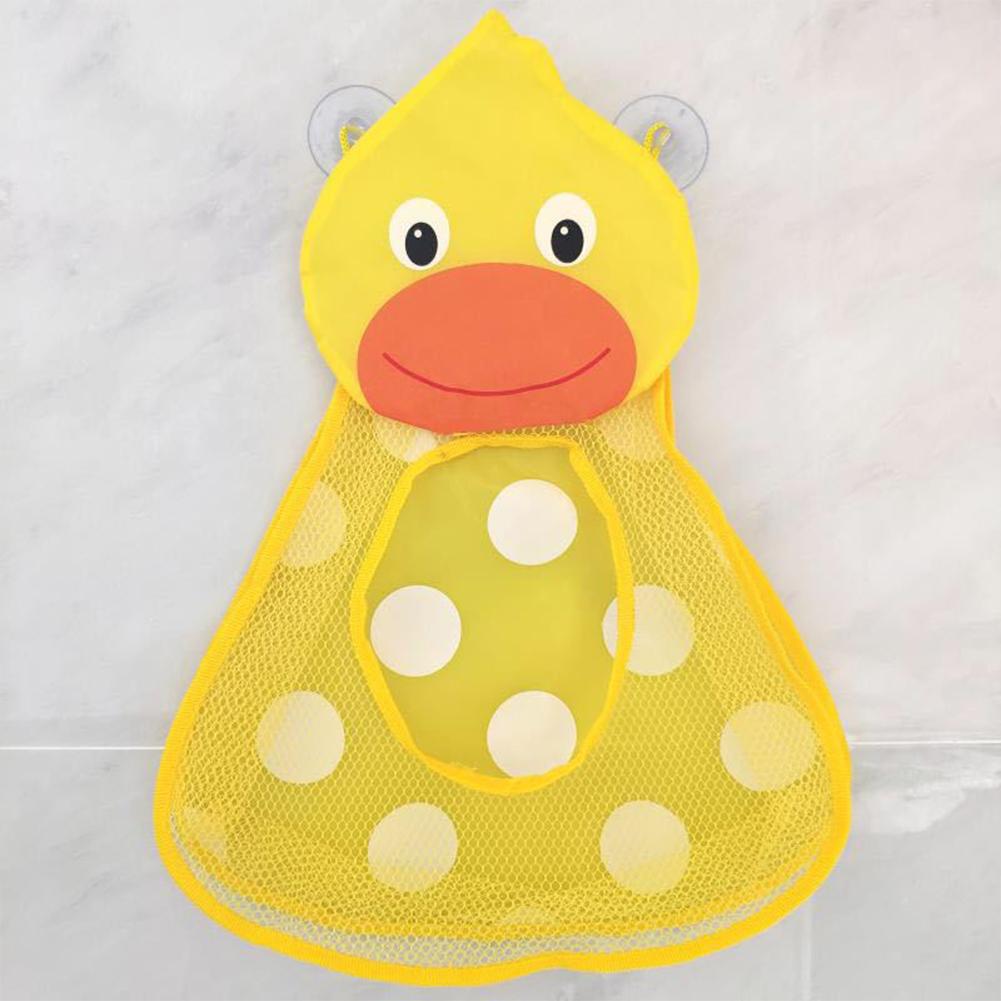 Cartoon Duck Frog Shape Storage  Bag With Suction Cup Bathroom Storage Hanging Bag