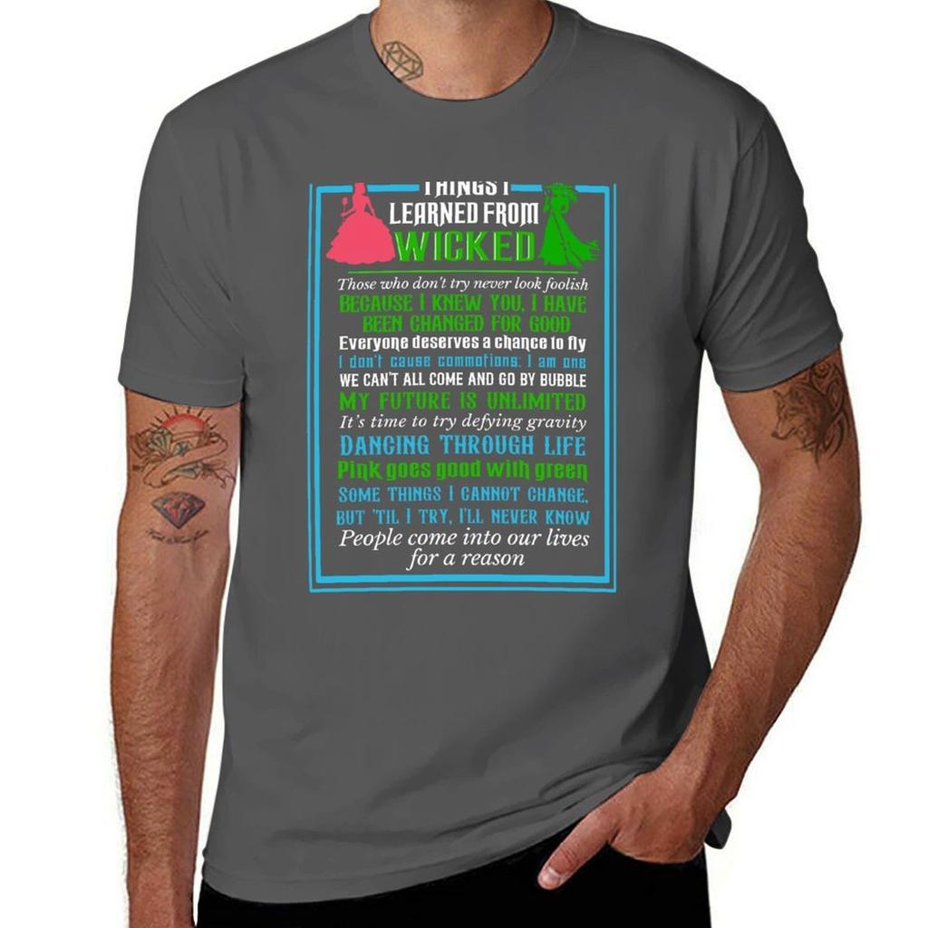 Things I Learned TShirt Street Fashion Casual Tee Shirt