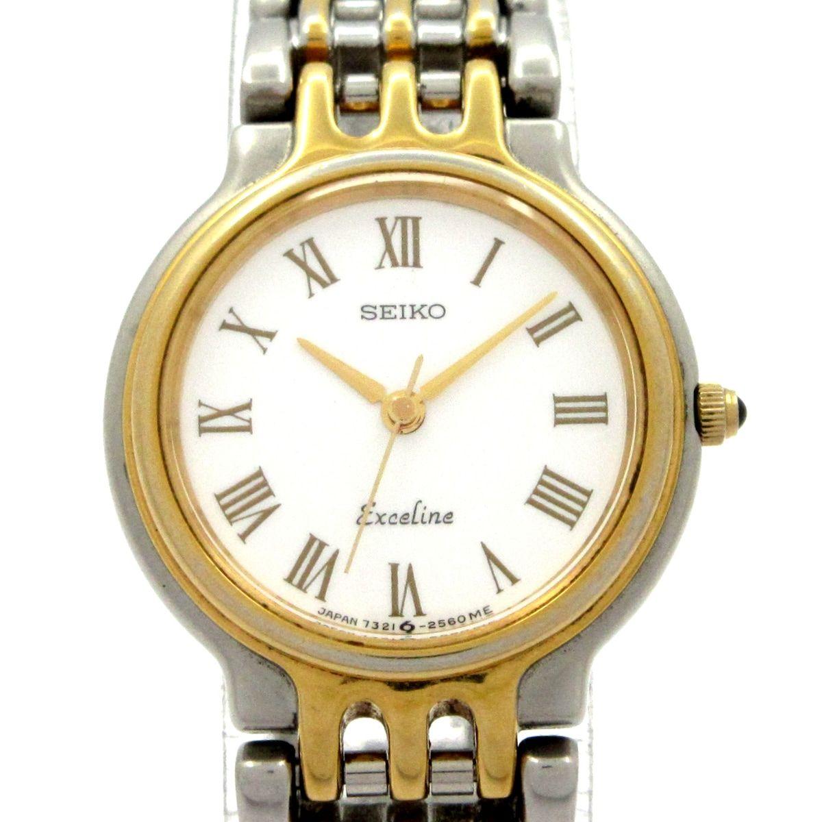 Б/у часы SEIKO EXCELINE 7321-0530 Женские Белые