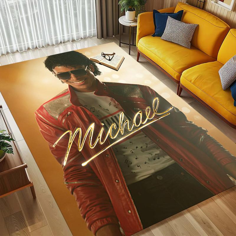 Michael Jackson Area Rug Carpet For Bedroom Game Playroom Living Room Nonslip Sofa Office Home Decor Doormat Christmas Gift C3163