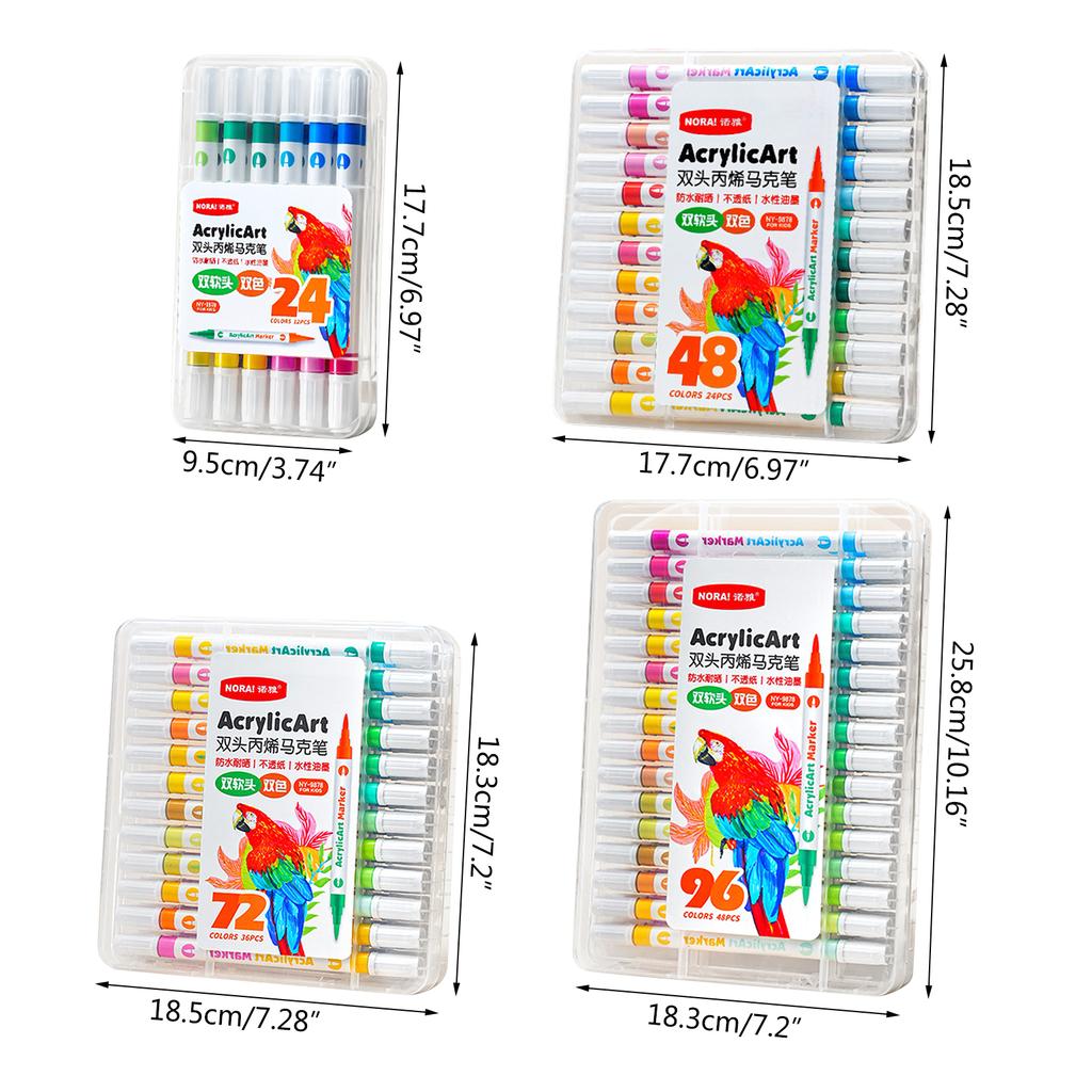 Acrylic Paint Pens Double Tips for kids Rock Painting,Paint Pens