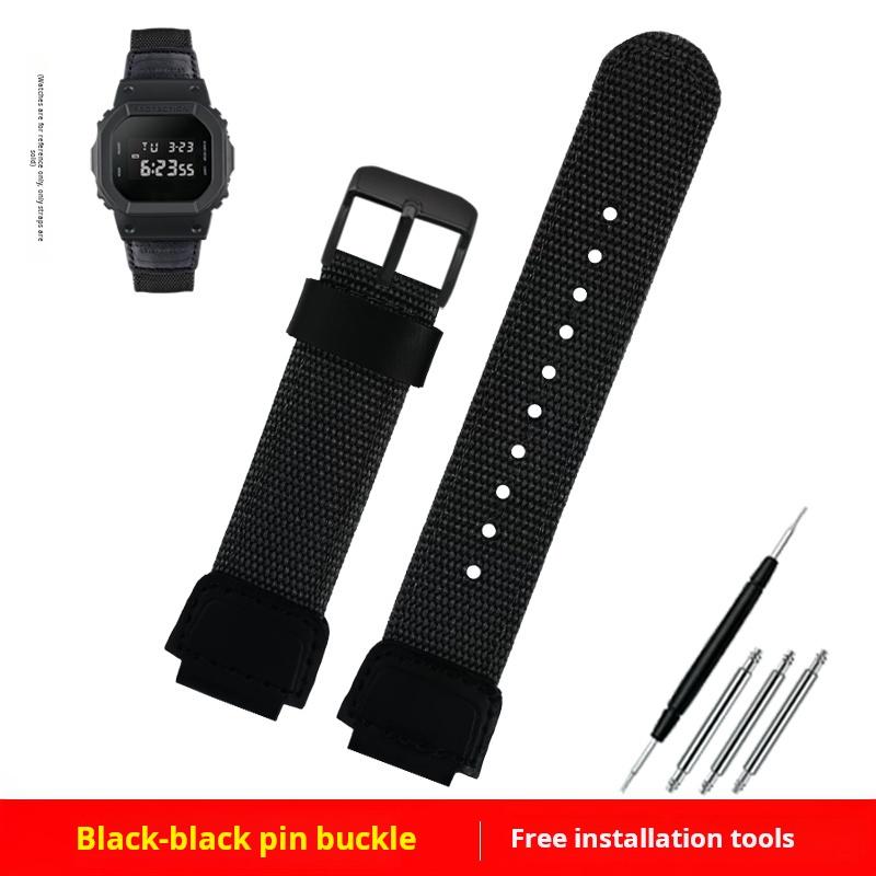 Pro Casio G-SHOCK DW5600 GW-5000 GWM5610 GM-5600 řemínek na hodinky modifikovaný nylonové plátno řemínek na hodinky pánský Prodyšný náramek na zápěstí