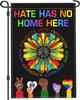 Hate Has No Home Here Garden Ag Gay Pride Garden Ags for Outside 12x18 Inch Double Sided 3Ply Polyeste Kindness Peace Ya WZZ