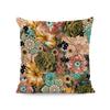 18x18 Watercolor Floral & Butterfly Pillow Cover for Spring/Summer Farmhouse Decor