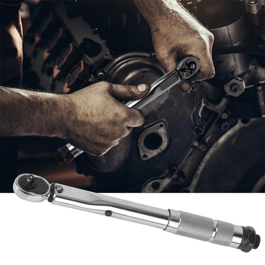 2025+ 19-110N.M Precise Torque Wrench Reversible Ratchet Key 3/8Inch Adjustable Square Drive Spanner Precise Preset Car Repair