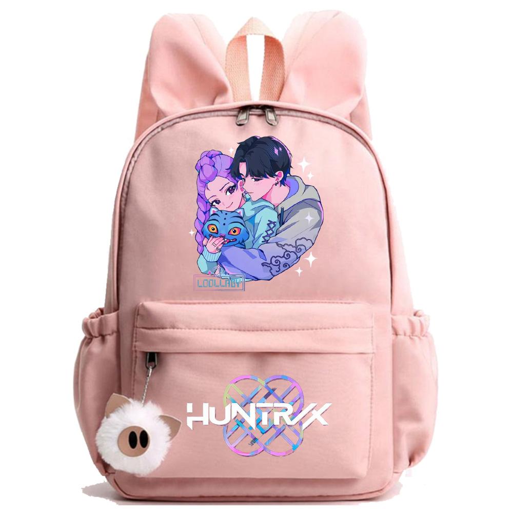 Anime K-Pop Printed Waterproof Backpack Student Teenager Bookbag for Boy Girl Bookbag Schoolbag Women Large Capacity Travel Bag Kid Gift Mochila