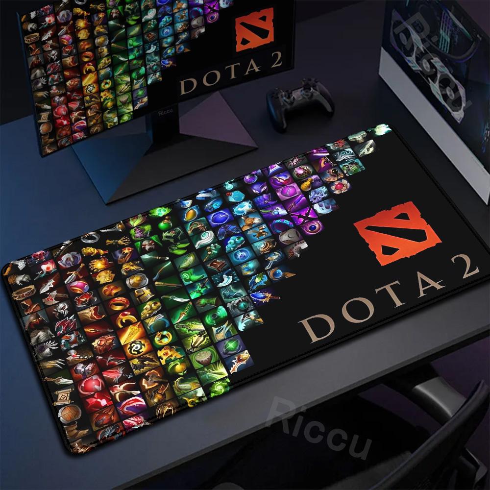 Anime Mauspads DOTA 2 Gummi Teppich Computerspiel Zubehör Groß Rutschfest Tapis De Souris Mauspads Schreibtischunterlage Schreibtischschutz