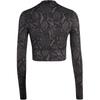 adidas X Stella McCartney Training Long-Sleeve Crop Printed Charcoal/Black Women Tops Grey JW4567