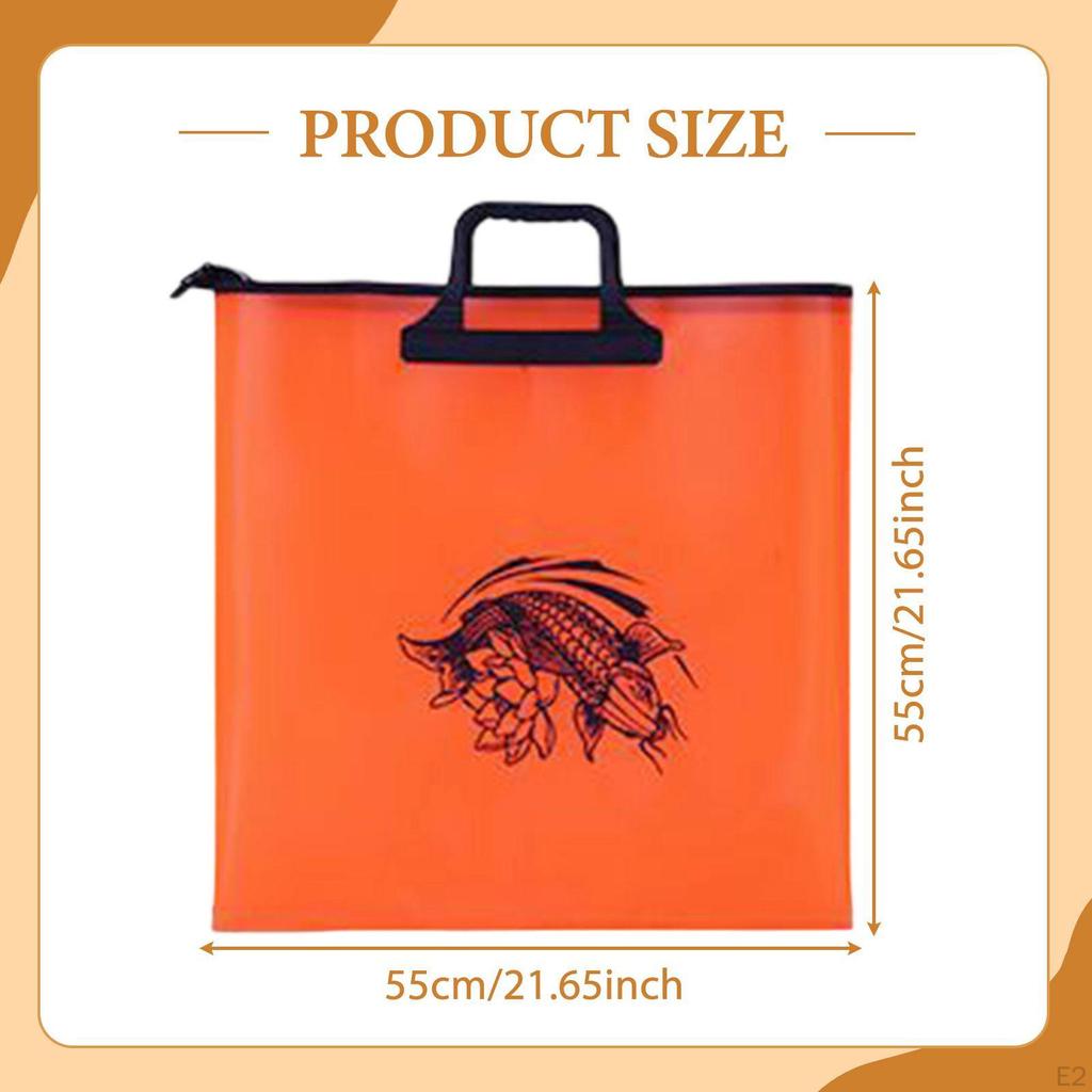 21.6inch EVA Fishing Tournament Weigh Bag Fish Holder , Pattern Random Versatile with Carry Handle