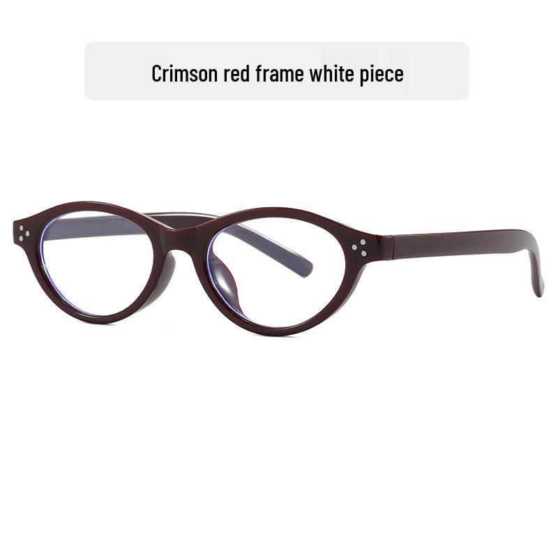 Stylish Retro Cat-Eye Sunglasses with Rivets - Perfect for Beach Vacations and Sun Protection As Shown
