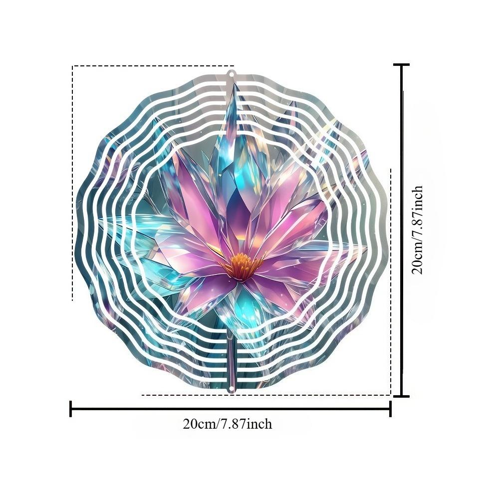 1pc Flower Wind Spinner for Yard Garden,Wind Spinner Outdoor Gift for Women, Garden Decor Metal Kinetic Yard Art Wind Sculpture