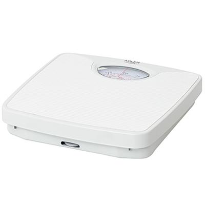Adler | Mechanical Bathroom Scale | Ad 8151W | Maximum Weight (Capacity) 130 Kg | Accuracy 1000 G | White