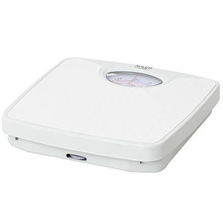 Adler | Mechanical Bathroom Scale | Ad 8151W | Maximum Weight (Capacity) 130 Kg | Accuracy 1000 G | White