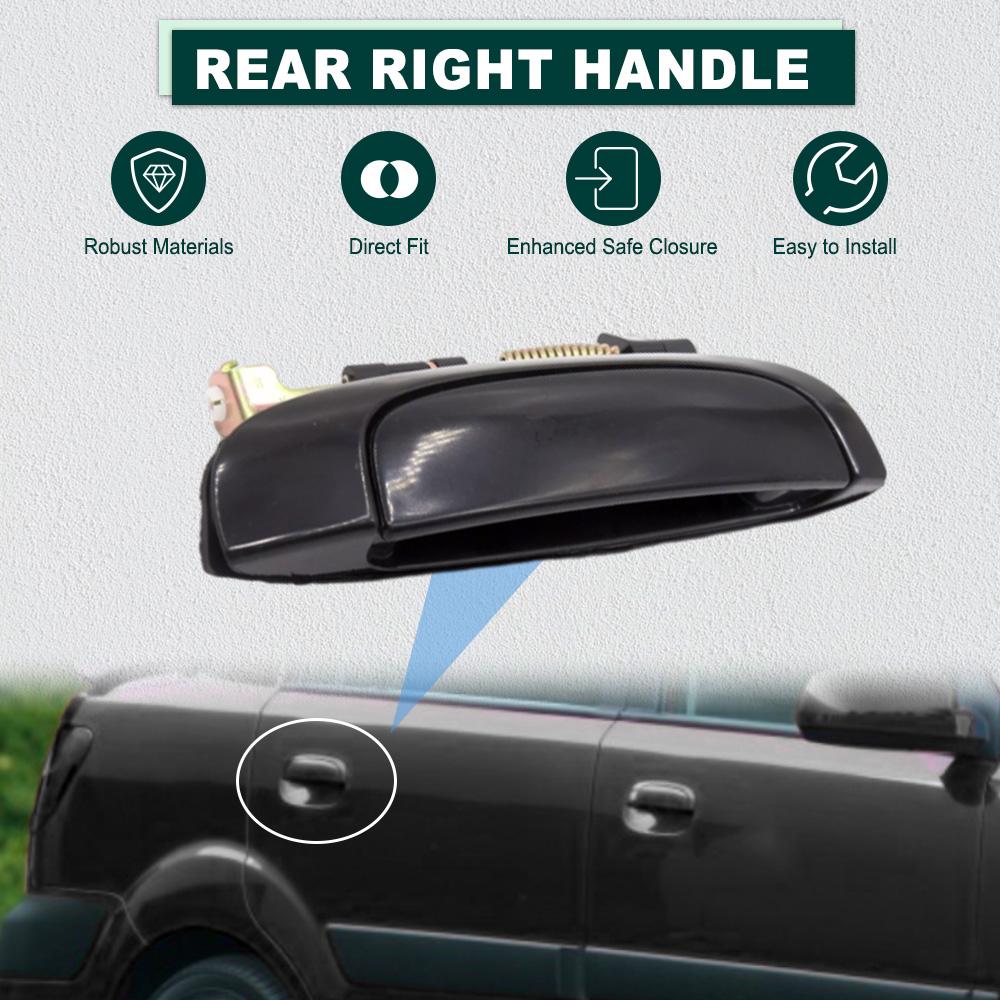 Front Rear Left Right Outside Exterior Door Handle for Kia Rio4 Rio5 2006 2007 2008 2009 2010 2011 82650-1G000 82660-1G000