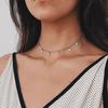 Choker Necklace Star Pendant Jewelry Gift Women Stars Pendant Alloy Clavicle Chain for Dating