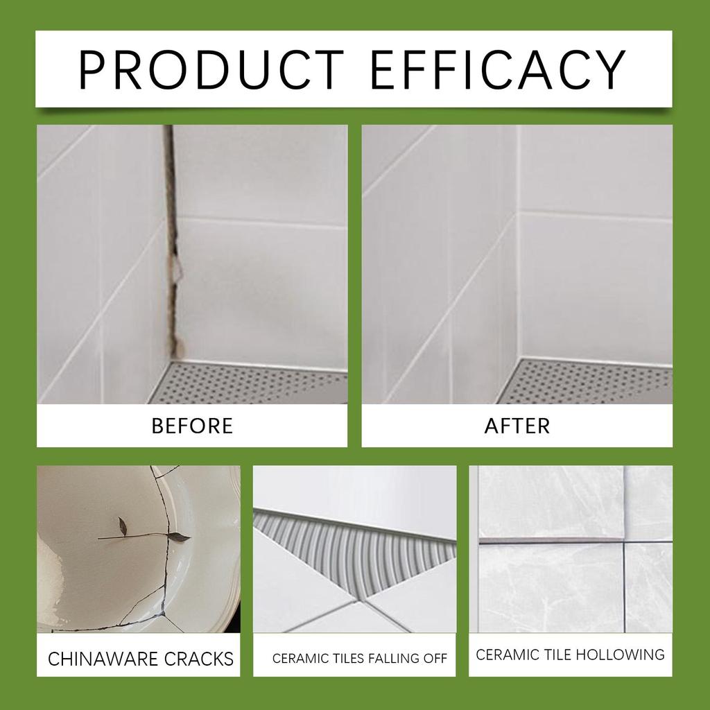 Tile Hollow Repair Agent - Waterproof Leak Sealer & Tile Adhesive Glue - Fix Loose & Hollow Tiles