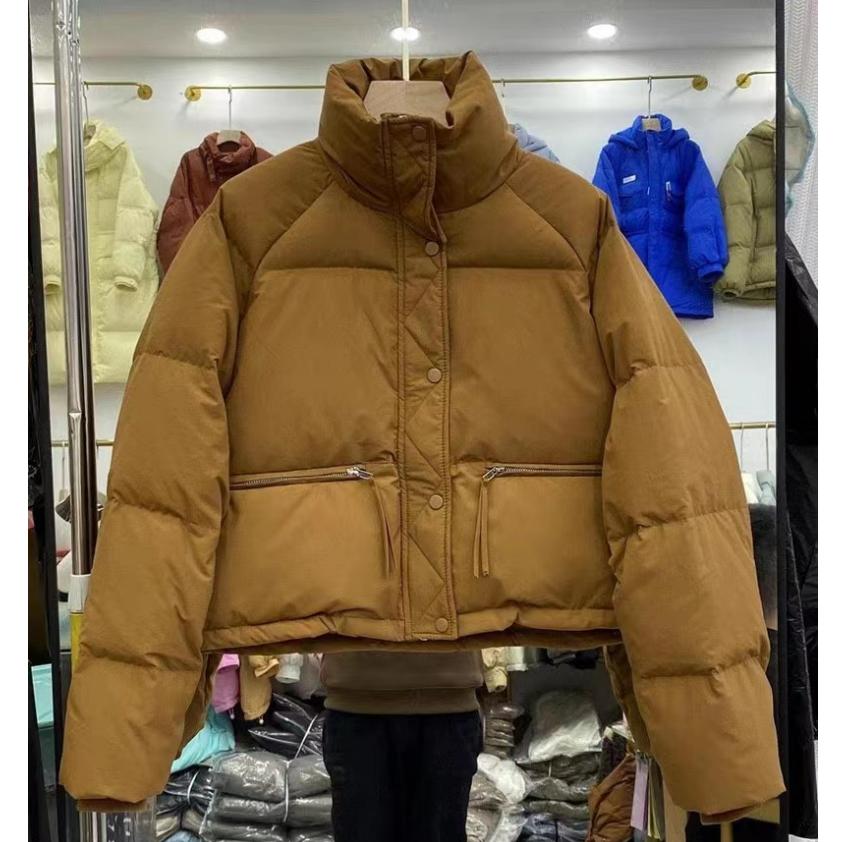 Down Cotton-padded Jacket Women's Short, All-match Stand-up Collar, Thick Bread-padded Jacket, Cotton-padded Jacket Trend