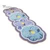 Anti-slip Bathroom Mat Faux Cashmere Flower Area Rug Non-slip Washable Absorbent Plush Floral Bath Floor Home Living Room Bedroom Decoration