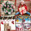 24Pcs Rustic Wooden Christmas Tree Ornaments for Holiday Party Decorations and Home Festive Display
